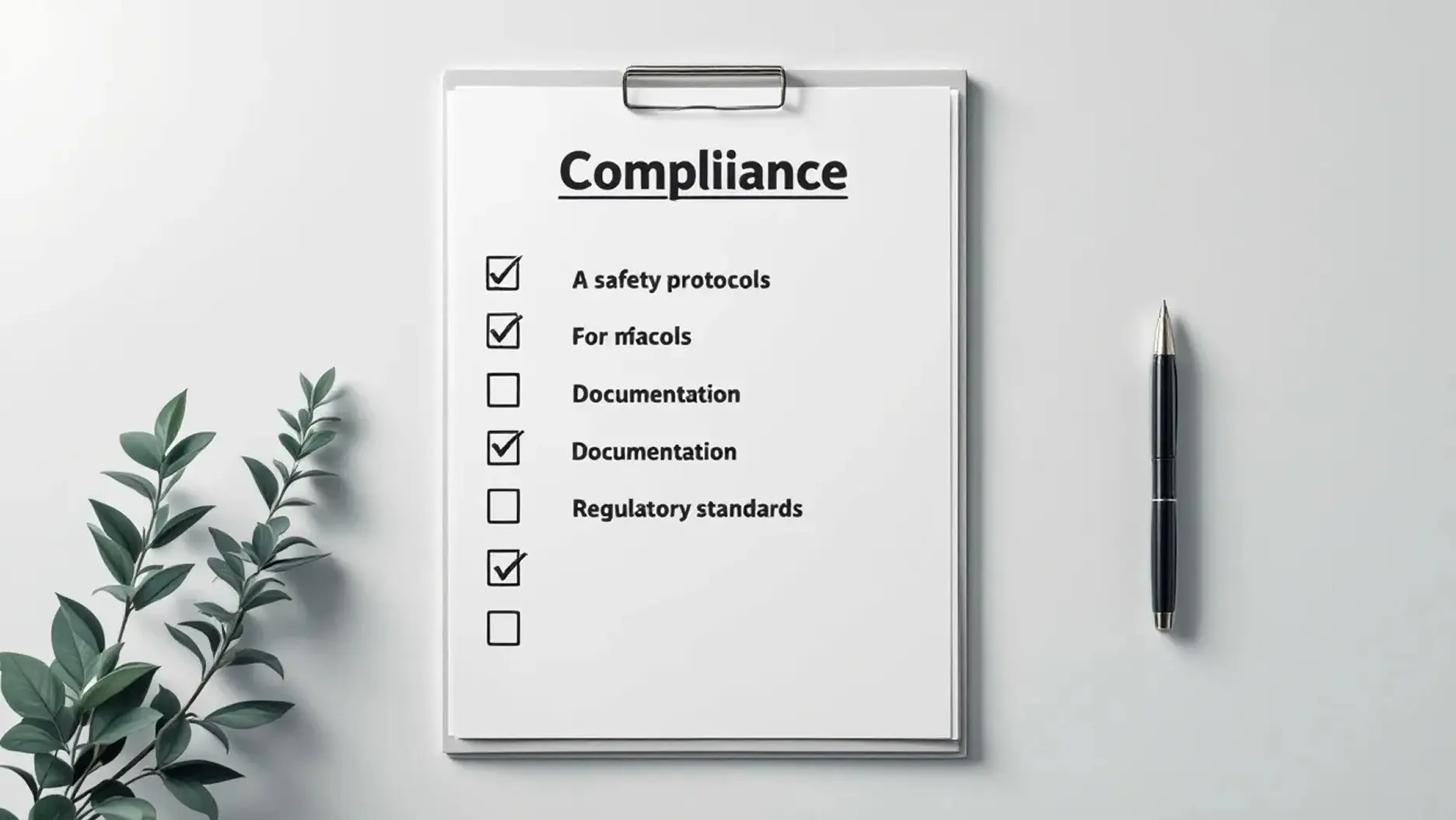 A compliance checklist is displayed with multiple documents and checkmarks, indicating the completion of various payroll processes and tax obligations. This image highlights the importance of maintaining compliance with Australian payroll regulations, including tax and superannuation obligations, to avoid significant penalties and ensure proper payroll management.