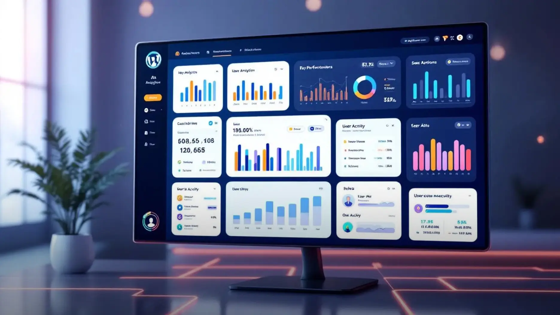 The image depicts an Odoo Dashboard featuring various metrics and visualizations related to inventory management, production processes, and supply chain efficiency. It highlights key features such as real-time data access, quality control measures, and tools for demand forecasting, all aimed at improving business performance for manufacturing companies.